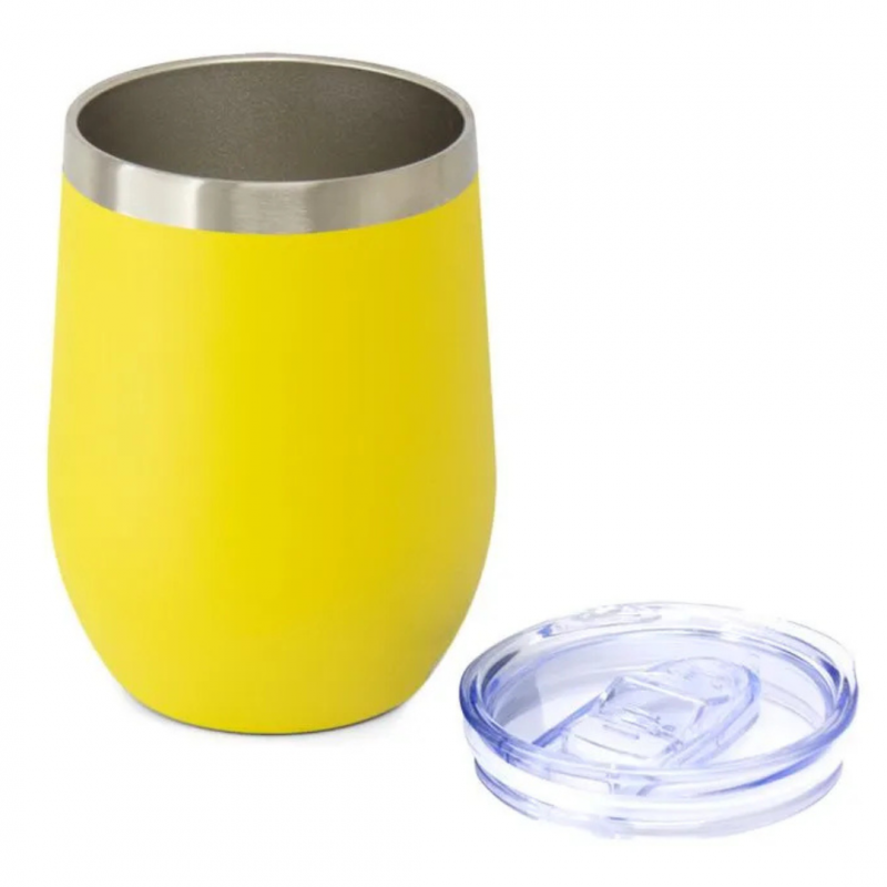 Copo Cuia Térmico Inox com Tampa Antivazamento 360ml