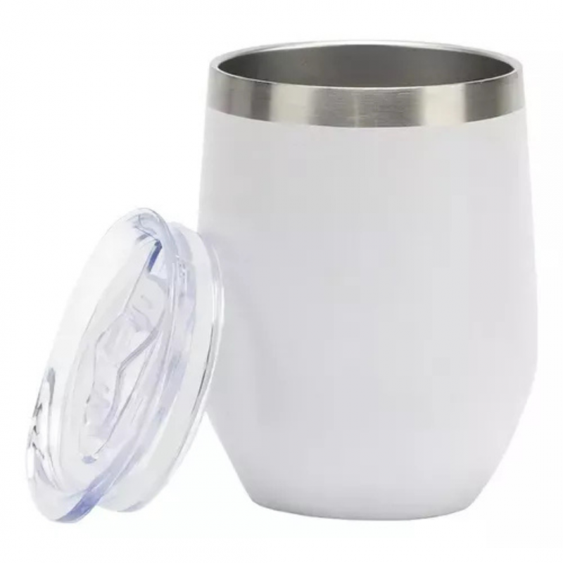 Copo Cuia Térmico Inox com Tampa Antivazamento 360ml