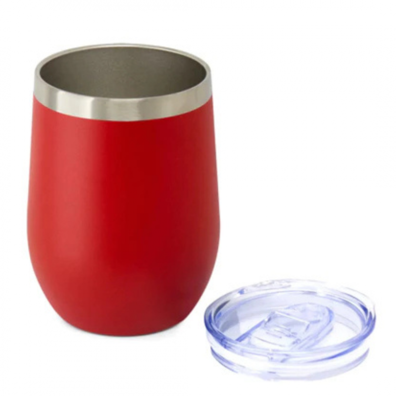Copo Cuia Térmico Inox com Tampa Antivazamento 360ml