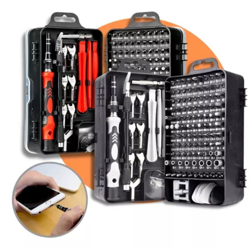 Kit Chave De Precisão 117 Peças Celular Notebook Pc