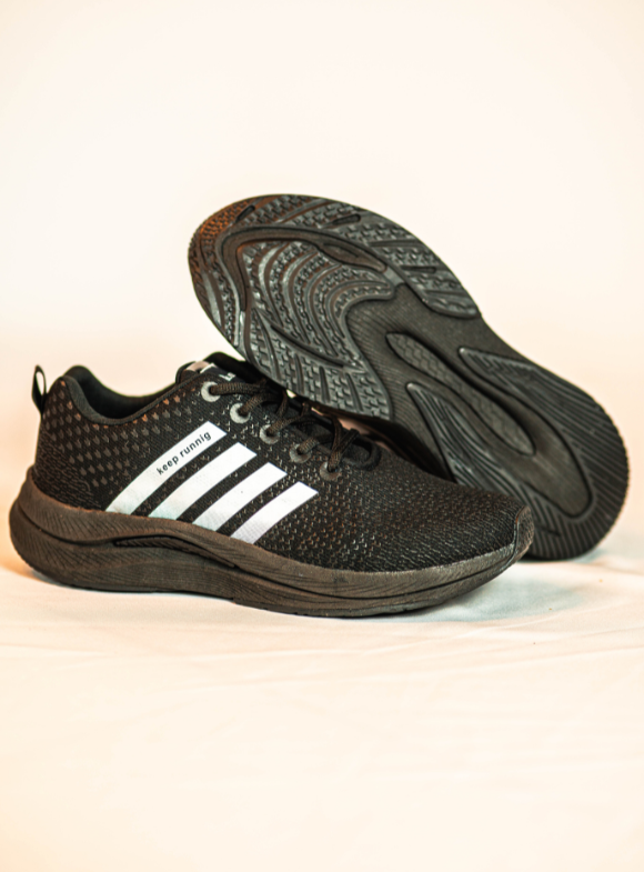 20250041 - Tênis Running Unissex Qliss Preto/Preto