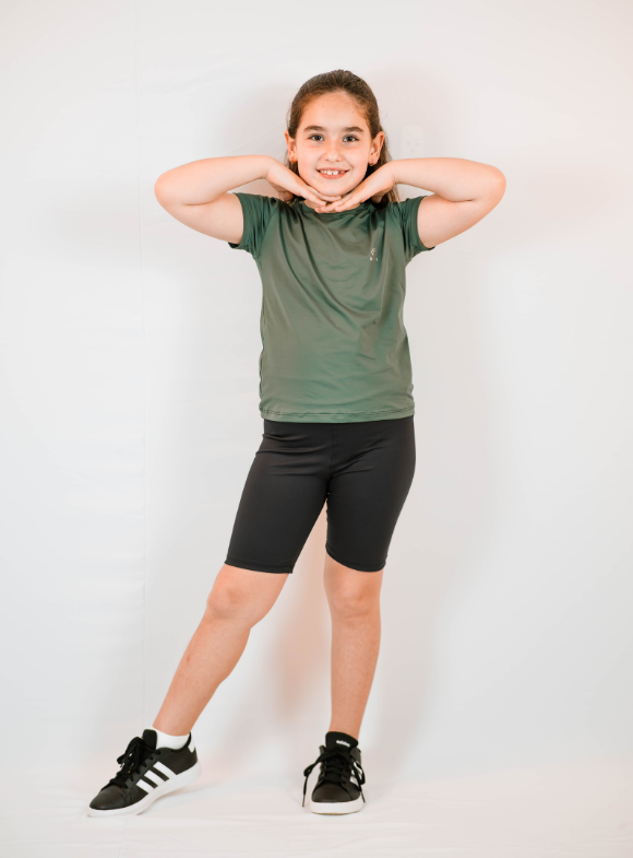 20250032 - Camiseta Infantil Unissex Verde Cacto