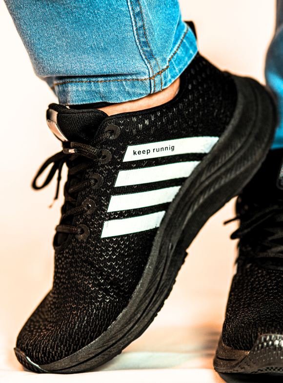 20250041 - Tênis Running Unissex Qliss Preto/Preto