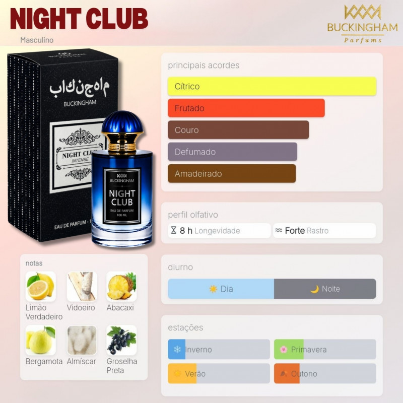 Perfume NIGHT CLUBE INTENSE 100ml