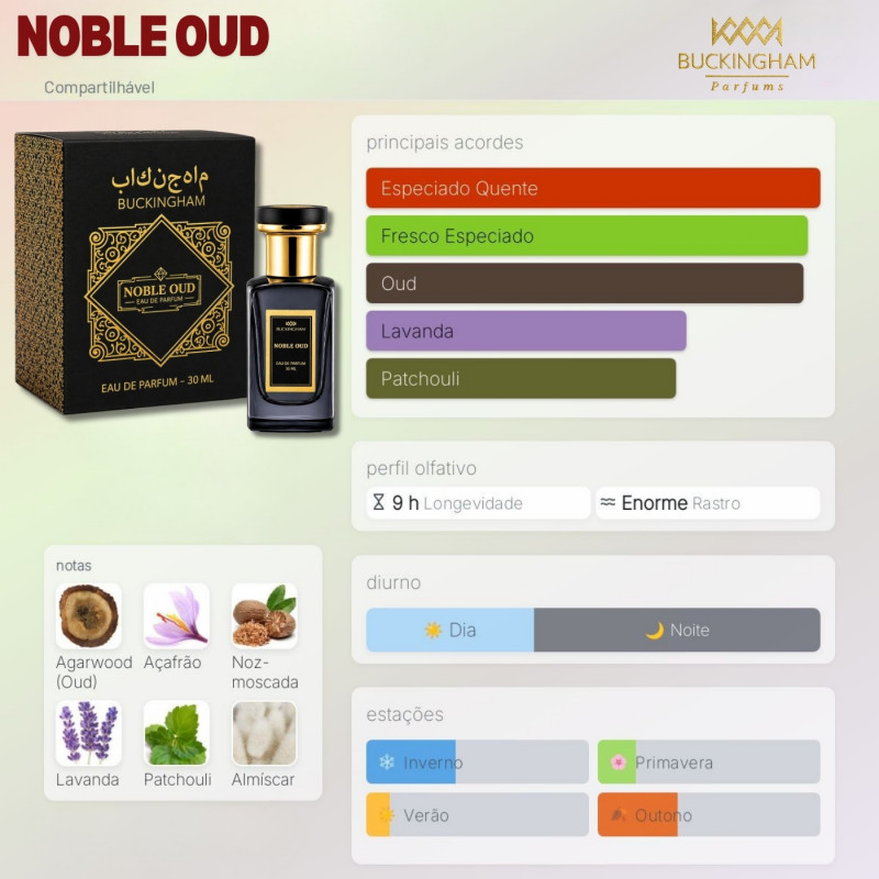 NOBLE OUD LINHA ESPECIAL 30ML