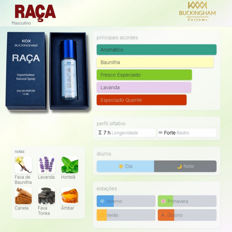 Perfume Raça  - 15Ml