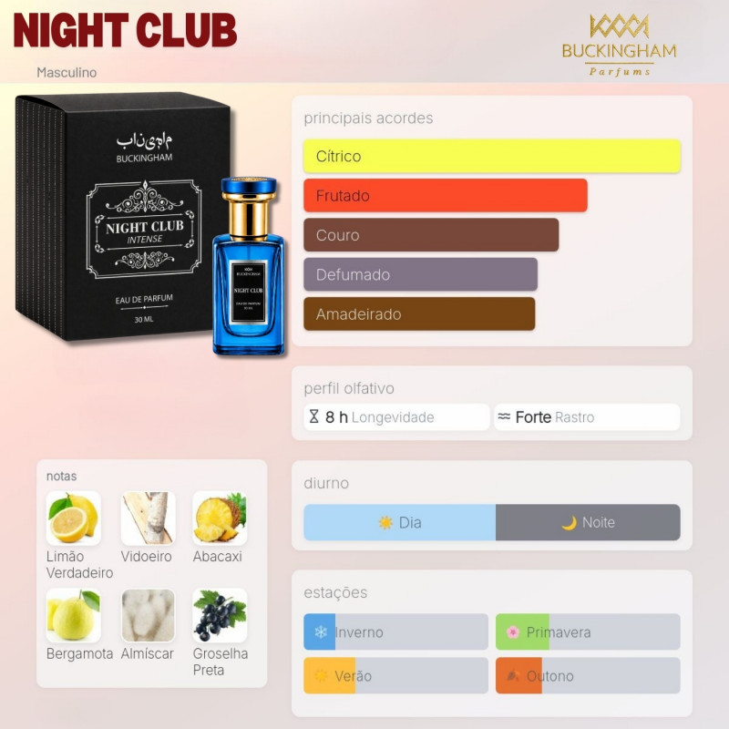 NIGHT CLUBE INTENSE LINHA ESPECIAL 30ML