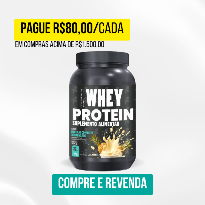 Whey Protein de Abacaxi com Leite Condensado 