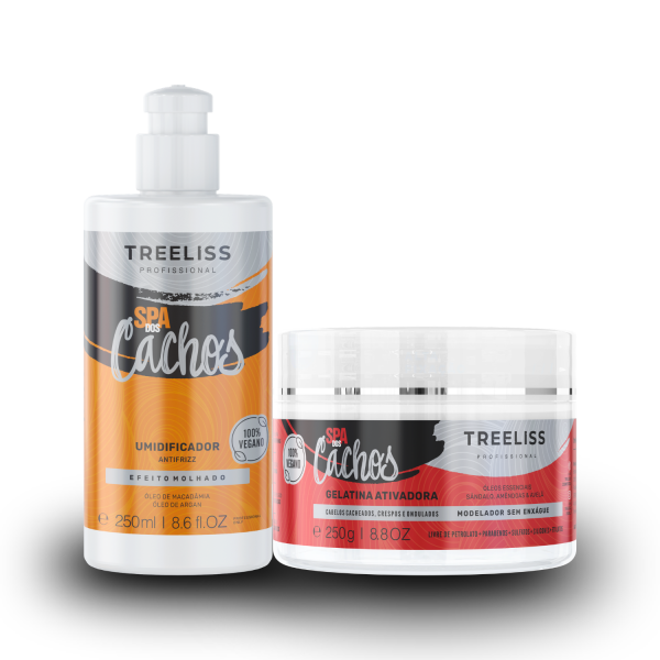 Kit Spa Cachos Treeliss Finalizador + Gelatina Definição