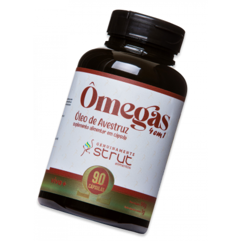Óleo de Avestruz Cápsulas Viva+ 60x500mg