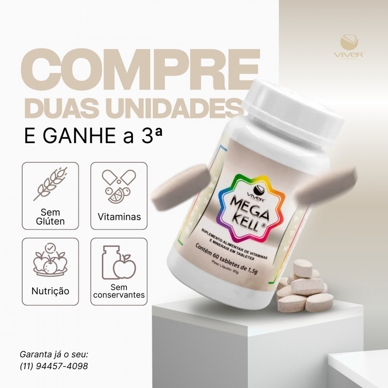 Promoção MEGA KELL - (Produto vencimento 05/2026)