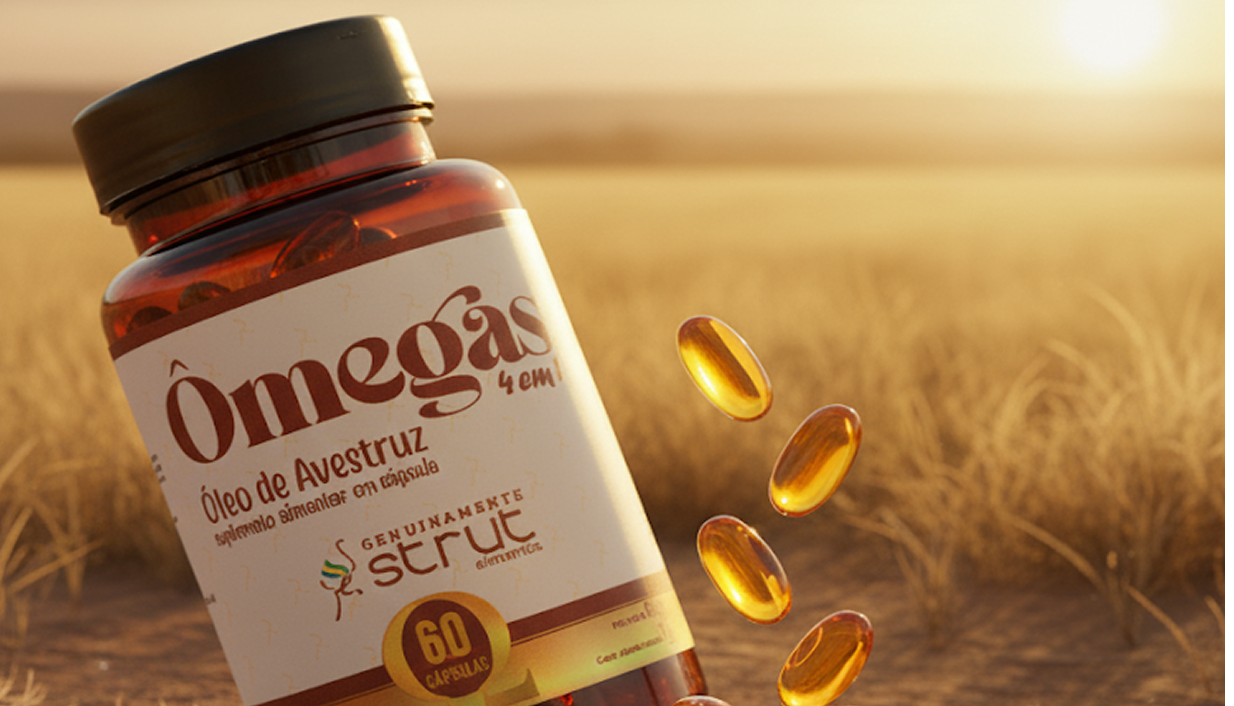 Ômegas 3, 6, 7 e 9 - 60 Cápsulas de 500mg