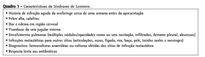 sindrome de lemierre diagnostico