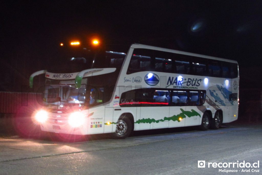 Bus de NarBus en Melipeuco