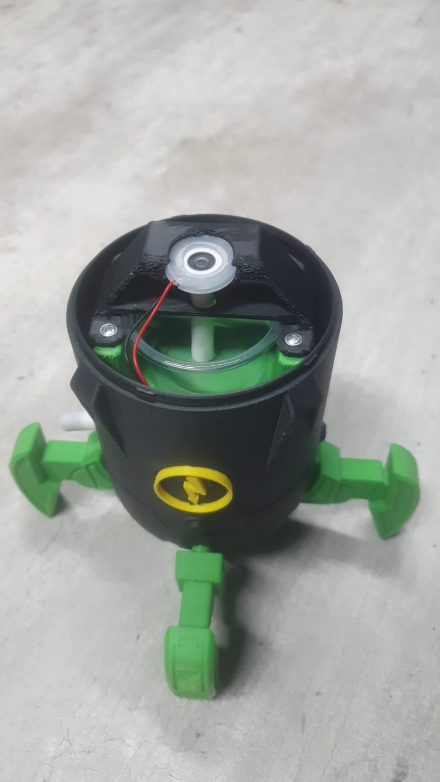 Montagem interna do hardware do Kit Umidificador