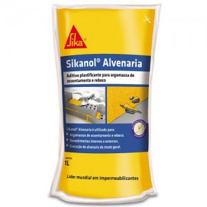 ADITIVO IMPERMEABILIZANTE PARA ARGAMASSA SIKANOL - 1L - SIKA
