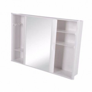 ARMARIO P/ BANHEIRO C/ ESPELHO BRANCO -  ASTRA
