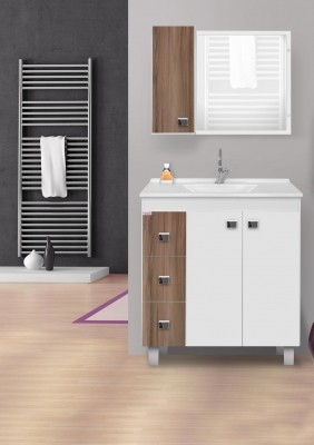 KIT WC FABRIBAM - 70CM - ECCO 75 - BRANCO/NOGAL