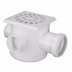 CAIXA SIFONADA - 100X100X50 QUAD - PLASTUBOS