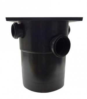 CAIXA DE GORDURA METASUL - PRETA REDONDA 20LT 