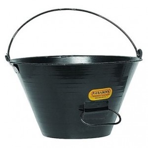 BALDE PEDREIRO METAL 10L - PARABONI - PRETO