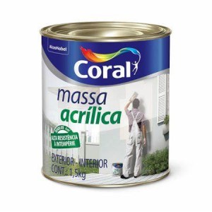 MASSA ACRILICA CORAL - 900ML EXT E INT