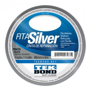 FITA ADESIVA SILVER TAPE MULTIUSO 48X5 - TEKBOND