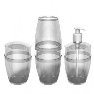 KIT BANHEIRO ESSENCE CRISTAL -DURIN