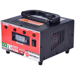 CARREGADOR DE BATERIAS SENTINELA 12V - 10H
