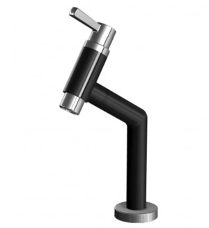 TORNEIRA DURIN VENEZA LAV/ME C/AREJ 1/4 BAIXA PRETA /CROM COD621