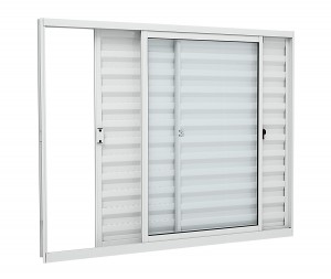 JANELA ALUMINIO BRASIL - VENEZIANA - 120 X 100 -VIDROS DE CORRER -