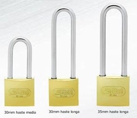 CADEADO STAM LATONADO HASTE LONGA - 35MM