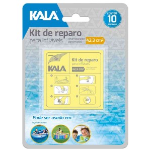 KIT REPARO P/ INFLAVEIS C/10 ADESIVOS - KALA