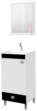 KIT WC FABRIBAM - 40CM - UNO - BRANCO/PRETO