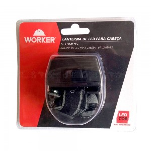 LANTERNA DE CABECA DE LED 60 LUMENS - WORKER
