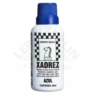 CORANTE LIQUIDO XADREZ 50ML - AZUL