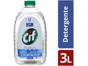 Lava Loucas Cif Liq Sem Perfume 3L