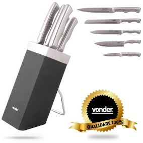 CONJ DE FACAS AÇO INOX C/ 6PÇ VONDER