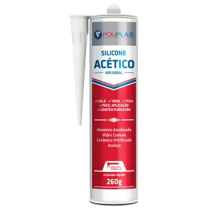 SILICONE POLIPLAS - ACETICO BRANCO 260G 