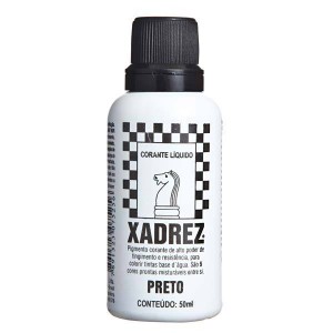 CORANTE LIQUIDO XADREZ 50ML - PRETO