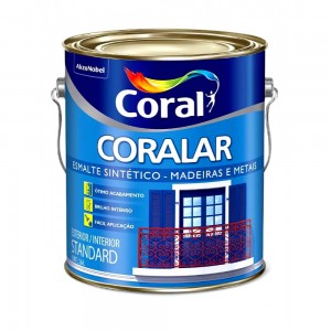 TINTA ESMALTE CORAL - CORALAR 3,6LT - AZUL MAR