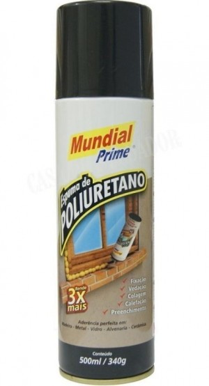 ESPUMA EXPANSIVA POLIURETANO - MUNDIAL PRIME - 500ML 340G