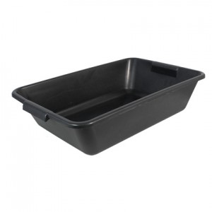 CAIXA P/MASSA PVC 19L PRETA - BRASIPLA