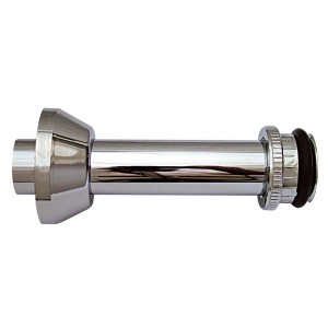 TUBO LIGACAO WC CROMADO COM ESPUDE