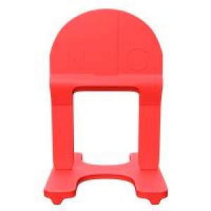 ESPACADOR NIVELADOR PLASTICO C/100 NIVELA CERTO - 1,5MM - VERMELHO