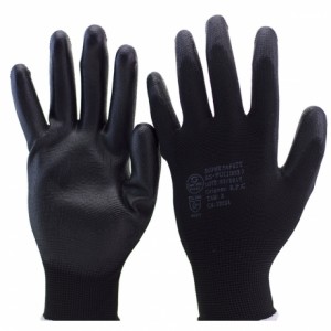 LUVA DE SEGURANÇA POLIAMIDA T.9 PRETA - SUPER SAFETY