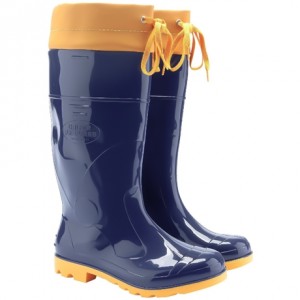 BOTA BORRACHA CALFOR PAMP.AZUL/AML C/LONGO - 42