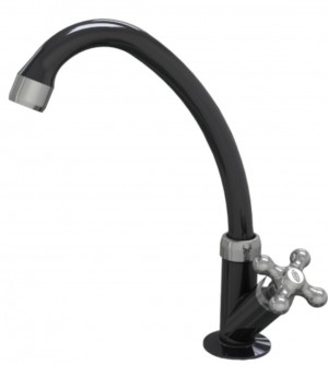 TORNEIRA DURIN B MOVEL P BELO 1/4 VOLTA- PRETA 01172