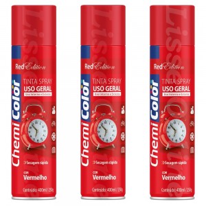 TINTA SPRAY CHEMICOLOR 400ML - VERMELHO