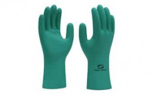 LUVA DE SEGURANÇA EMBORRACHADA T.9  VERDE - SUPER SAFETY